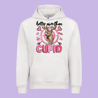 Better Aim Than Cupid Urban Hoodie Designed By Maliassmallbusiness