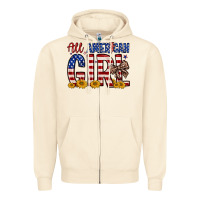 Sandshell all american girl Zipper Hoodie - Zillion Design Studio