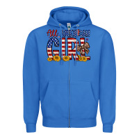 True Royal all american girl Zipper Hoodie - Zillion Design Studio