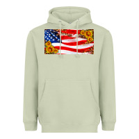 Matcha usa flag and sunflower license plate Heavyweight Hoodie - HRA Design Shop
