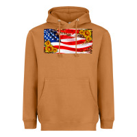 Meerkat usa flag and sunflower license plate Heavyweight Hoodie - HRA Design Shop