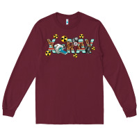 Burgundy X-ray Long Sleeve Tee - texasbilliewilder