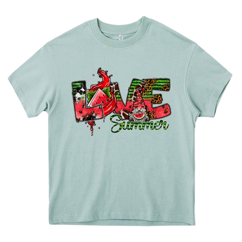 Love Summer Heavy Core Tee by CowhideDigitalArt | Teevron
