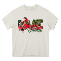 Cream Love Summer Heavy Core Tee - CowhideDigitalArt