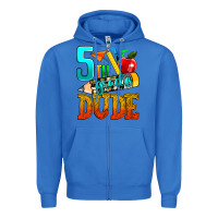 True Royal 5th grade dude Zipper Hoodie - texasbilliewilder