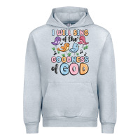 Heather Grey i will sing of the goodness of god Urban Hoodie - MaliasSmallBusiness