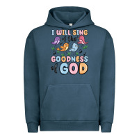Pigment Midnight Navy i will sing of the goodness of god Urban Hoodie - MaliasSmallBusiness