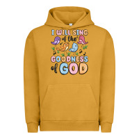Pigment Peanut Butter i will sing of the goodness of god Urban Hoodie - MaliasSmallBusiness