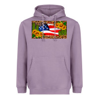Lavender usa flag and cactus license plate Heavyweight Hoodie - HRA Design Shop