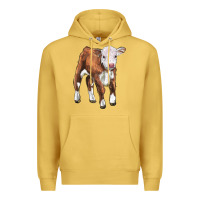 Antique Gold hereford calf Premium Hoodie - LillyAllenDesigns