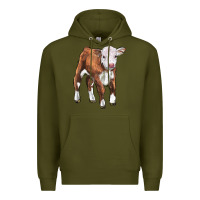 Army Green hereford calf Premium Hoodie - LillyAllenDesigns