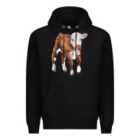 Black hereford calf Premium Hoodie - LillyAllenDesigns