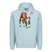 Blue Mist hereford calf Premium Hoodie - LillyAllenDesigns