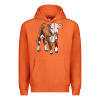 Carrot hereford calf Premium Hoodie - LillyAllenDesigns