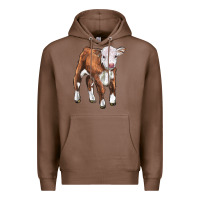Chestnut hereford calf Premium Hoodie - LillyAllenDesigns