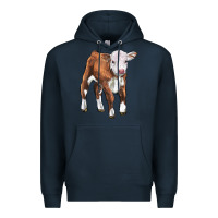 Navy hereford calf Premium Hoodie - LillyAllenDesigns