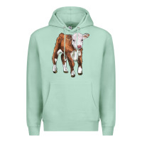 Seafoam hereford calf Premium Hoodie - LillyAllenDesigns