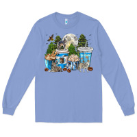 Colony Blue Wolf coffee cups Long Sleeve Tee - texasbilliewilder