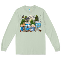 Matcha Wolf coffee cups Long Sleeve Tee - texasbilliewilder
