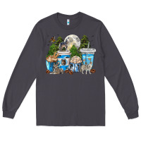 Smoke Wolf coffee cups Long Sleeve Tee - texasbilliewilder