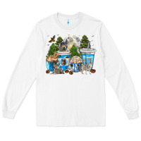White Wolf coffee cups Long Sleeve Tee - texasbilliewilder