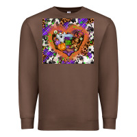Chestnut halloween heart Premium Sweatshirt - AdoDesignShop