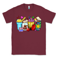 Burgundy school coffee cups Classic Tee - Zillion Design Studio
