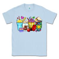 Dusty Blue school coffee cups Classic Tee - Zillion Design Studio