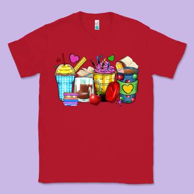 Classic Tee school coffee cups