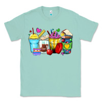 Seafoam school coffee cups Classic Tee - Zillion Design Studio