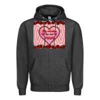 Charcoal Heather my valentine has four paws Zipper Hoodie - RanaPortraitStore