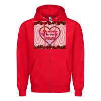 Red my valentine has four paws Zipper Hoodie - RanaPortraitStore