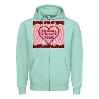 Seafoam my valentine has four paws Zipper Hoodie - RanaPortraitStore