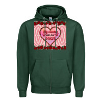 Sports Green my valentine has four paws Zipper Hoodie - RanaPortraitStore