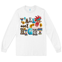 White Y'all ain't right crazy Long Sleeve Tee - texasbilliewilder