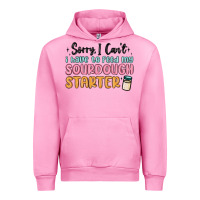 Fuchsia Pink sorry i can t i have to feed my sourdough starter Urban Hoodie - MaliasSmallBusiness