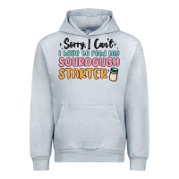 Heather Grey sorry i can t i have to feed my sourdough starter Urban Hoodie - MaliasSmallBusiness