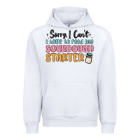 White sorry i can t i have to feed my sourdough starter Urban Hoodie - MaliasSmallBusiness