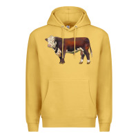 Antique Gold hereford bull Premium Hoodie - LillyAllenDesigns