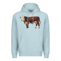 Blue Mist hereford bull Premium Hoodie - LillyAllenDesigns