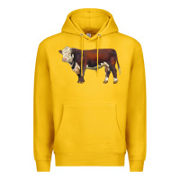 Lemon hereford bull Premium Hoodie - LillyAllenDesigns
