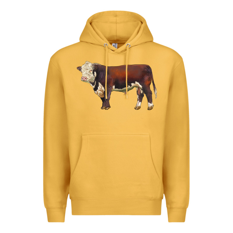 Hereford Bull Premium Hoodie by LillyAllenDesigns | Teevron