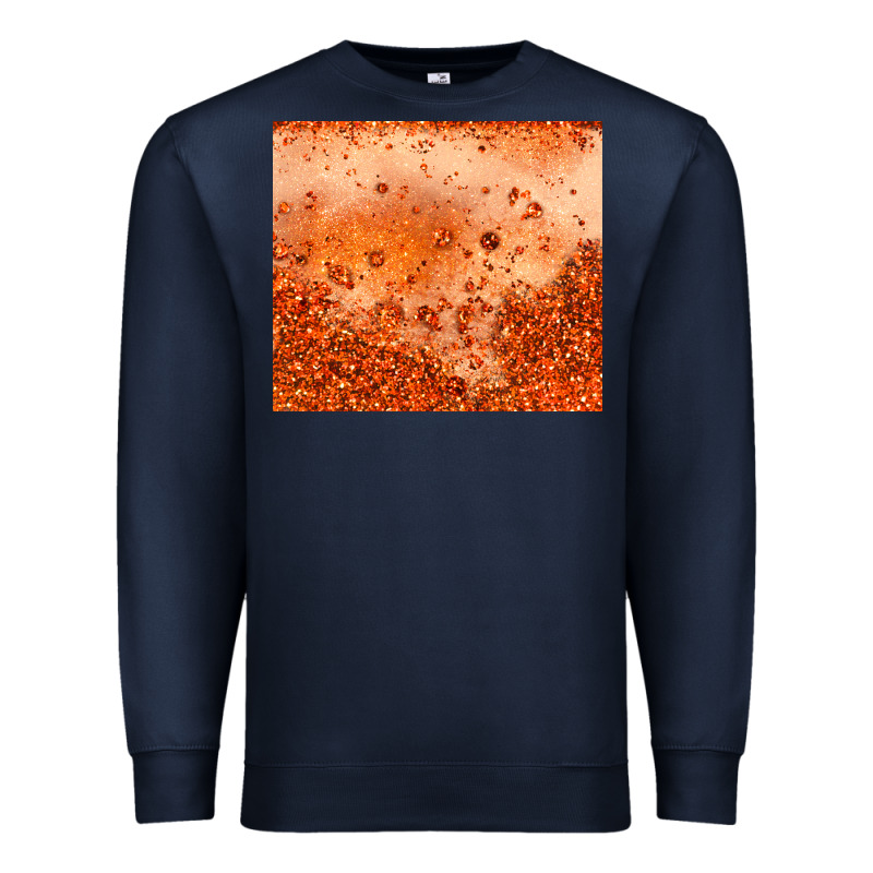 Orange Glitter Tumbler Premium Sweatshirt by JahusDesignShop | Teevron