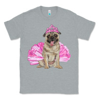 Heather Grey Balerina pug with tutu Classic Tee - RanaPortraitStore