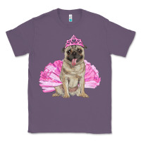 Lavender Balerina pug with tutu Classic Tee - RanaPortraitStore