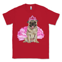 Red Balerina pug with tutu Classic Tee - RanaPortraitStore