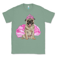 Sage Balerina pug with tutu Classic Tee - RanaPortraitStore