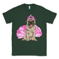 Sports Green Balerina pug with tutu Classic Tee - RanaPortraitStore