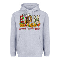 Heather Grey christmas lpn licensed practical nurse Heavyweight Hoodie - FaDigitalArtStudio