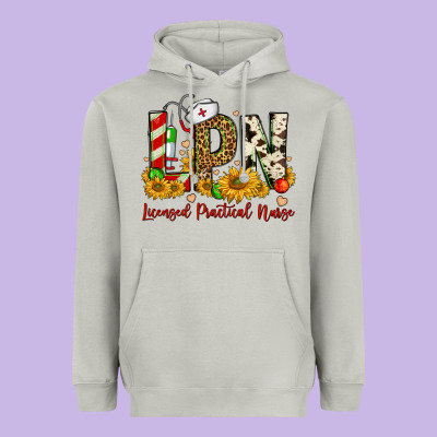 Christmas Lpn Licensed Practical Nurse Heavyweight Hoodie Designed By Fadigitalartstudio